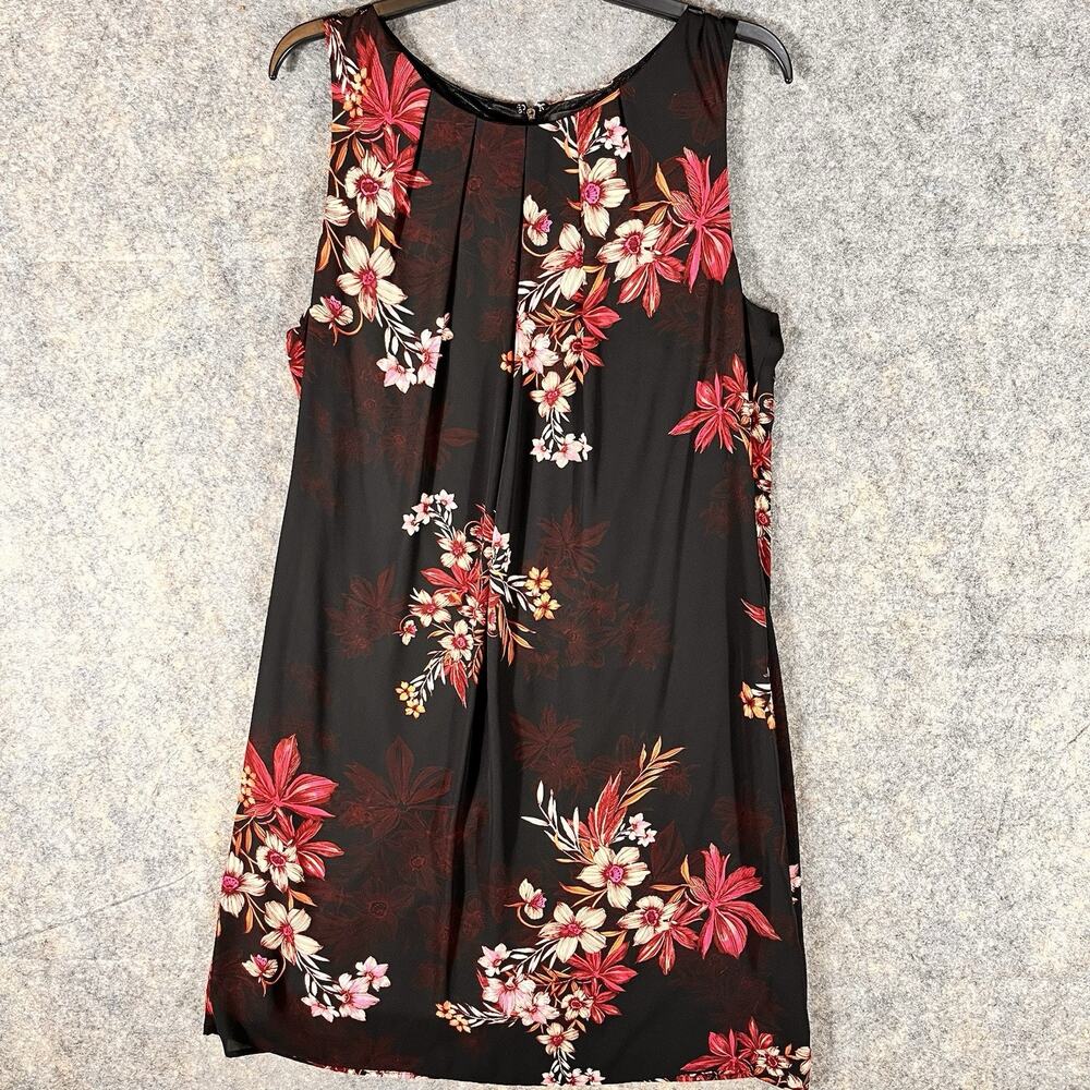 NWT WORTHINGTON‎ Purple Red Floral Women's Dress 16